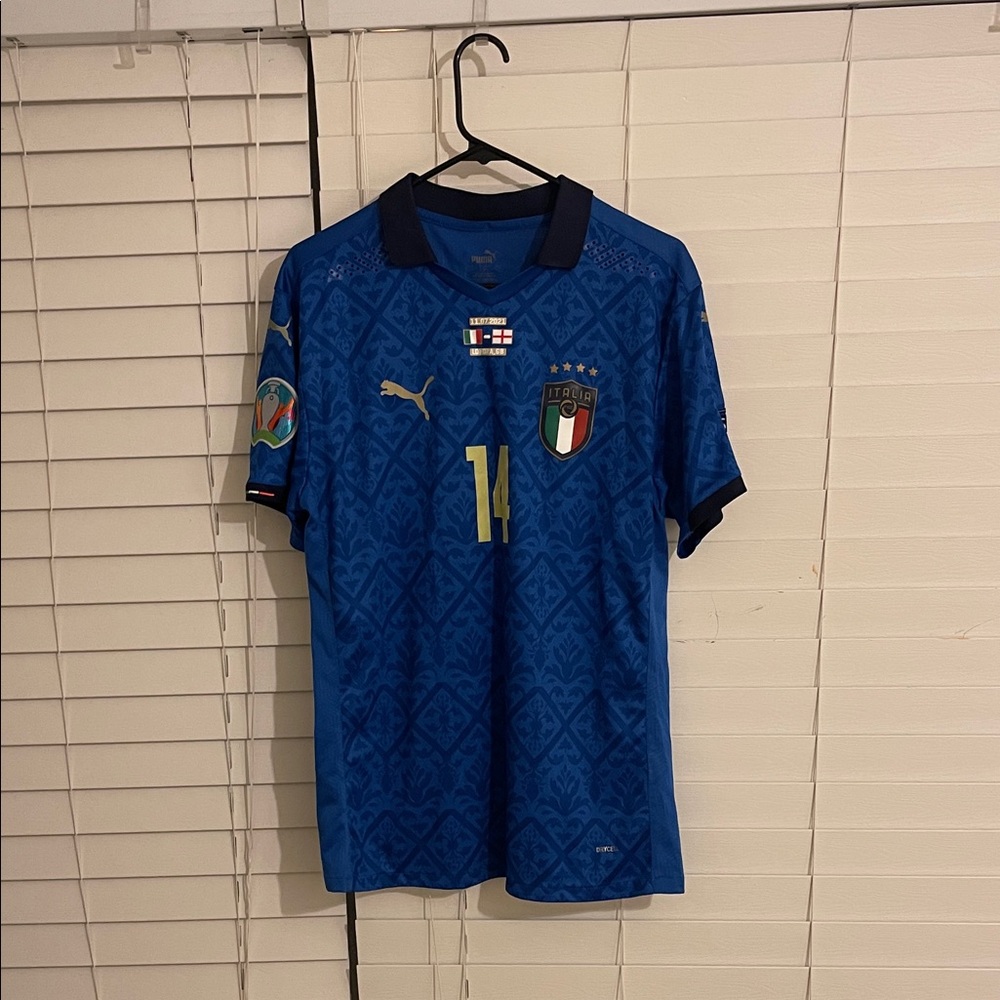 Puma Italy Blue Soccer Jersey
